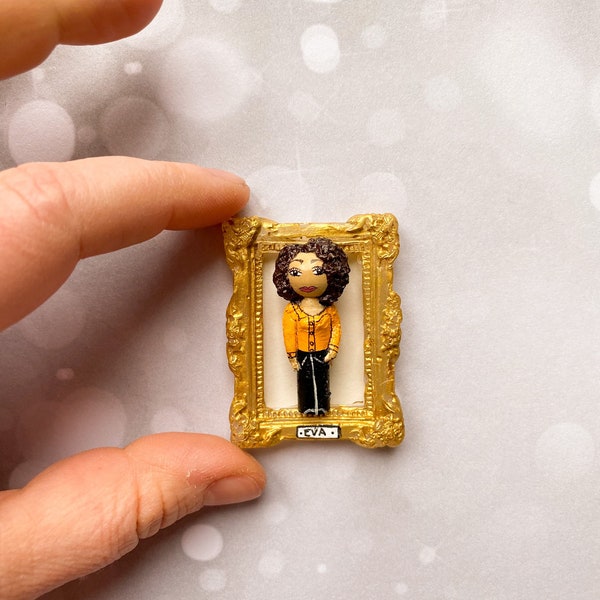 Figura de retrato pegdoll retrato mini marco 4x5 cm marca lugar, decoración o regalo