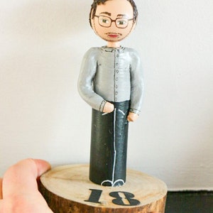 Birthday figurine birthday decoration from photo cake topper