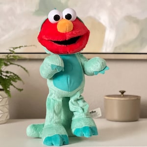 Switch Adapted Dino Stomp Elmo. Special Needs Accessible Play Occupational Physical Therapy Lights Music Assistive Education Sensory