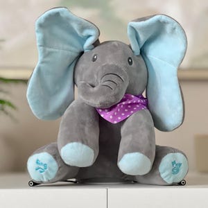 Switch Adapted Toy. Interactive Peek-a-boo Elephant. Special Needs Occupational Physical Therapy Lights Music Assistive Education Sensory