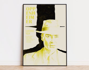 Oppenheimer - Alternative Movie Poster by Aleksander Walijewski // Print, Art, Film, Drama, History