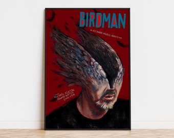 Birdman - Alternative Movie Poster by Aleksander Walijewski // Print, Art, Film, Drama