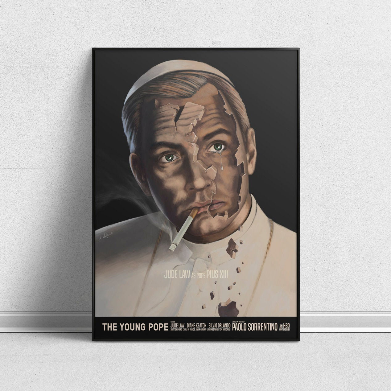 The Young Pope Alternative Tv Show Poster By Aleksander Etsy
