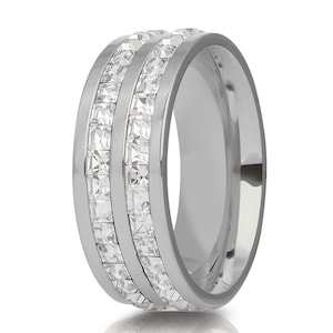 Titanium Wedding Ring,8mm Wedding Ring,Anniversary Ring,Engagement Ring,Man&#39;s Wedding Ring,Woman&#39;s Wedding Ring,Eternity Band,Comfort Fit