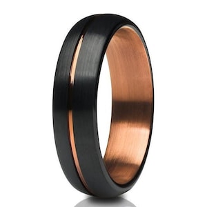 Espresso Tungsten Wedding Ring,Black Tungsten Ring,Espresso Wedding Ring,Copper Wedding Ring,Black Tungsten Ring,Anniversary Ring,Engagement