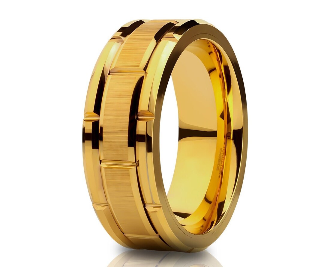 Man's Wedding Ring,8mm Wedding Ring,tungsten Carbide Ring,unique Tungsten Ring,man & Woman,18k