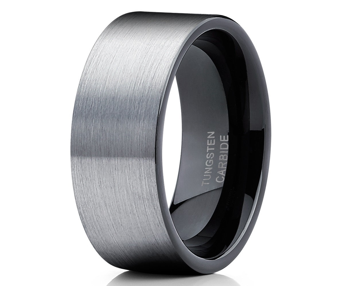 SOXEMAN Fede Nuziale Da Uomo, Anelli In Tungsteno, Da - Foto 6