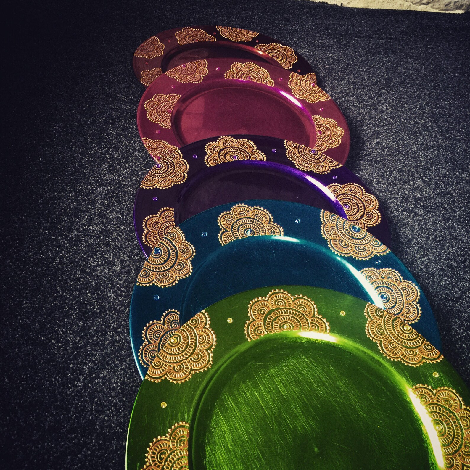 Mehndi/henna plates Etsy