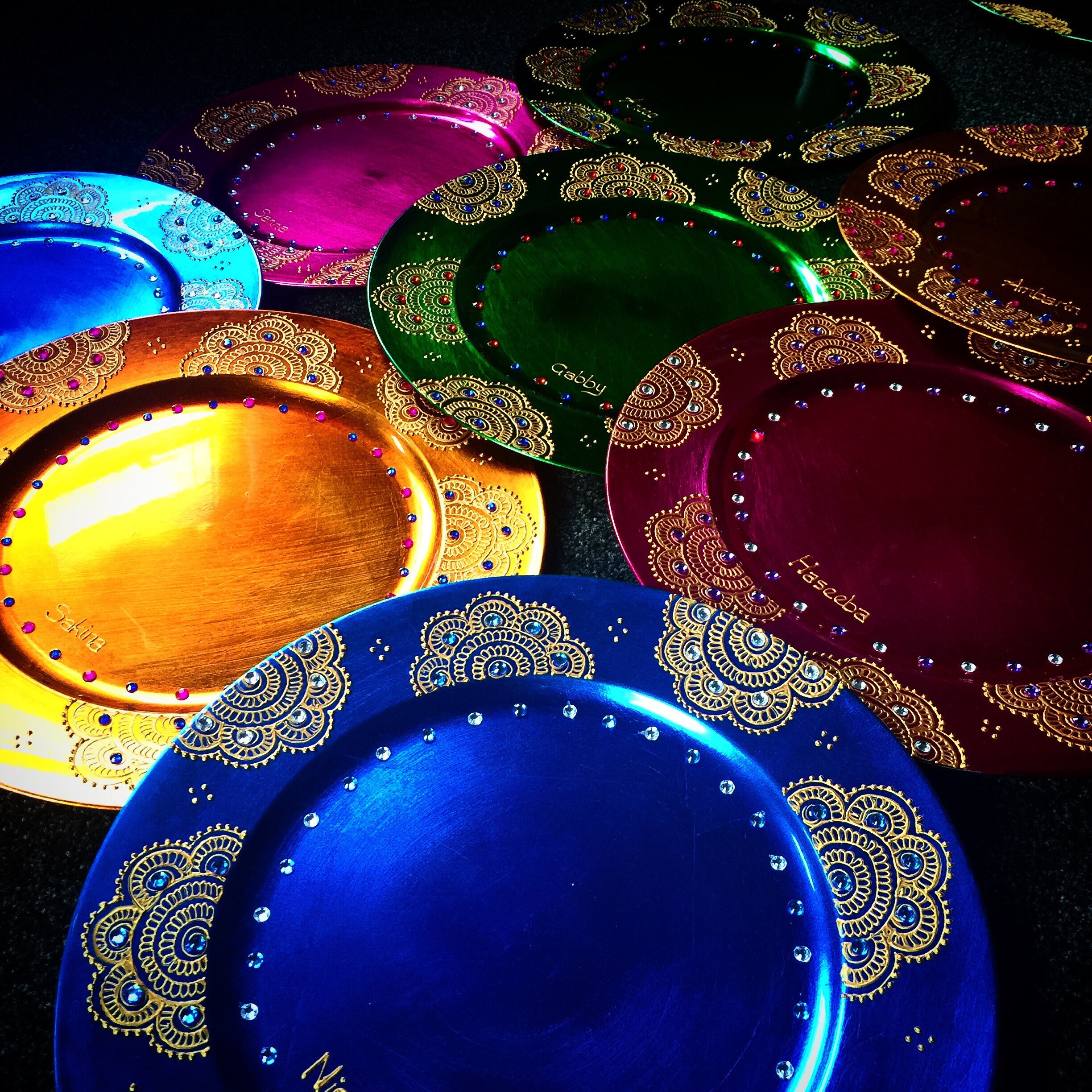 Mehndi/henna plates Etsy