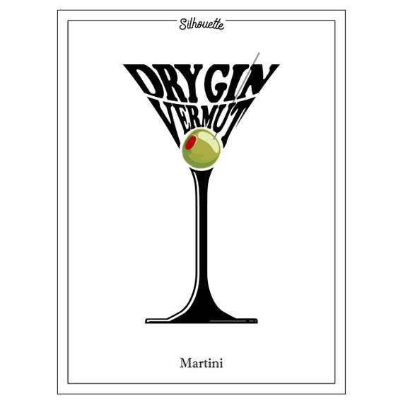 An Olive Martini Cocktail With Bubbles On White Background