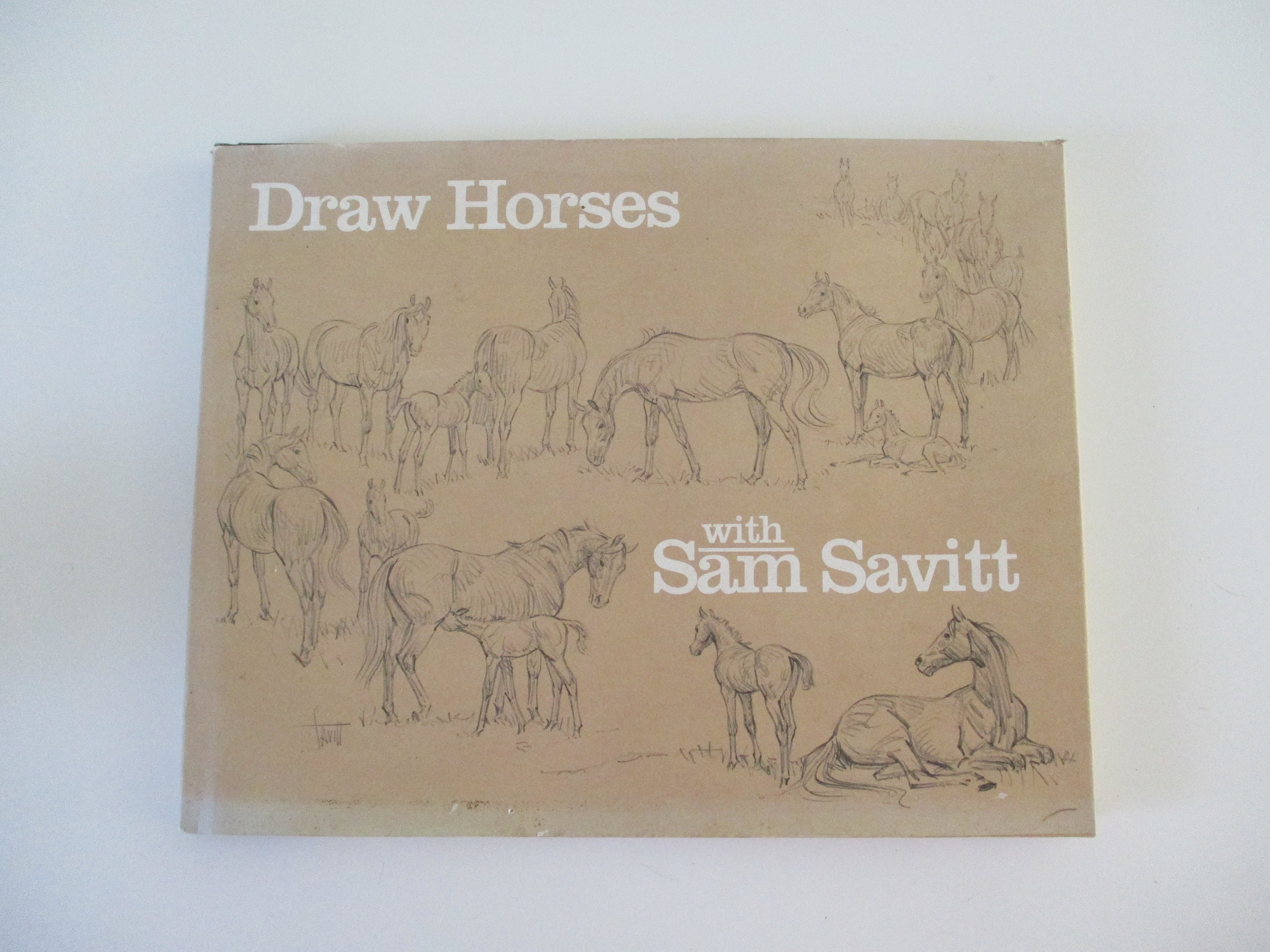 洋書 Draw horses with Sam Savitt A Very Merry Gift: Sam Savitt Original Pencil Sketch