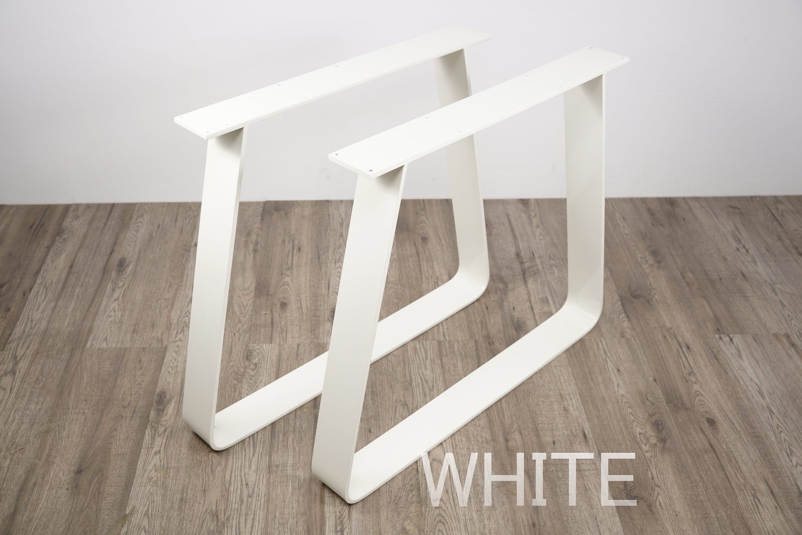 Trapezoid Metal Dining Table Legs / Bench Legs set of 2 Etsy