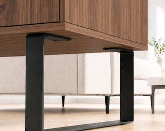 Patas de armario de 30 cm de altura, patas de aparador, patas de mueble en forma de U baja, patas de cómoda, patas de mesa de centro de acero, patas de banco de acero,