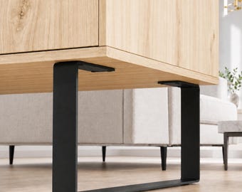 Kastpoten, dressoirpoten, lage U-meubelpoten, ladekastpoten, stalen salontafelpoten, stalen bankpoten,