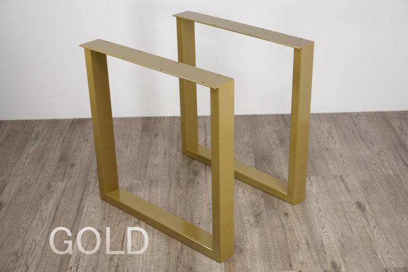 Metal Dining Table Legs Set2. 80cm Wide 80x40mm Steel Table Etsy