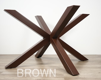 Metal Dining Table Base For Wood Top, Spider Steel Dining Table Base For Glass Top,  Coffee Table Base,  Modern Metal Table Base