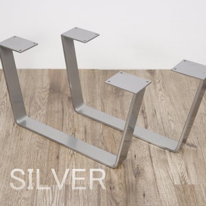 Set of 2 Steel Bench Legs, Steel Coffee Table Legs, Metal Table Legs, Industrial Legs, Steel Table Base, Coffee Table Base