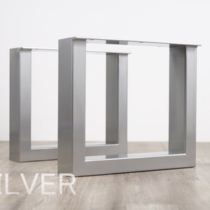 U shape bench legs, Raw Steel Bench Legs, Set of 2 Steel Bench Legs, Steel Coffee Table Legs, Metal Table Legs, Coffee Table Base