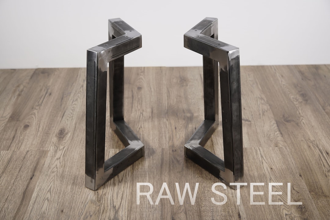 Bench Legs Coffee Table Base Set of 2 Steel Bench Legs Etsy