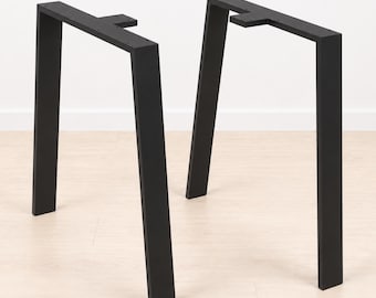 Metal Table Legs, Hairpin Legs, Table Legs, Mid Century Modern, Hairpin Table Legs, Industrial, Set of Two, 2" Wide Flat Bar,