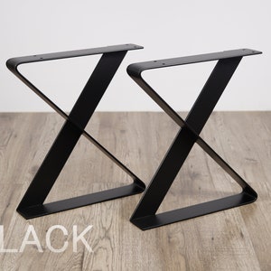 Bench Legs, Flat Bench Legs, Set of 2 Steel Bench Legs, Steel Coffee Table Legs, Metal Table Legs, Industrial Legs, Coffee Table Base