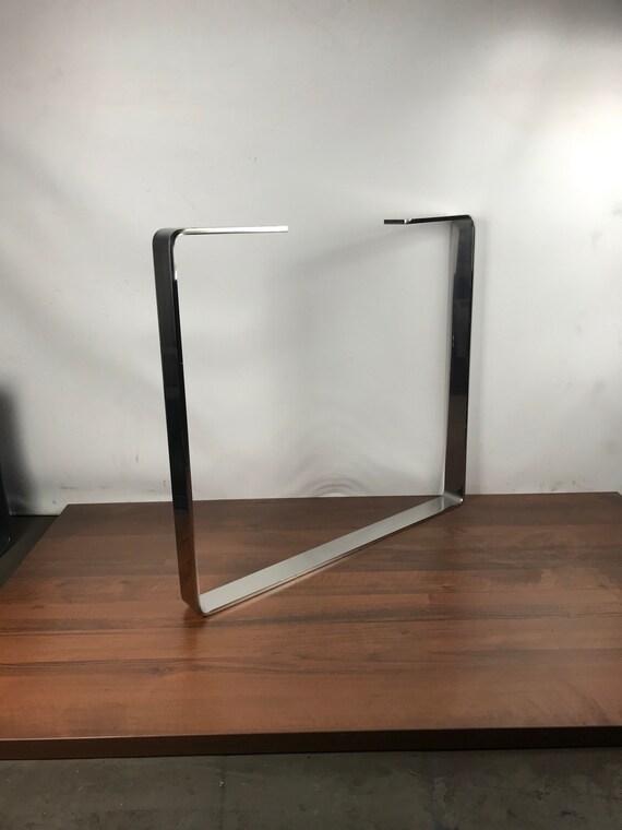 Flat Table Legs Stainless Steel Table Legs Set Of 2 Table Etsy