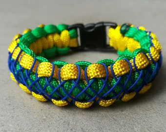Bracelet jaune vert bleu