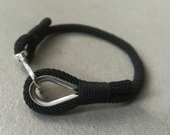 Bracelet corde noire