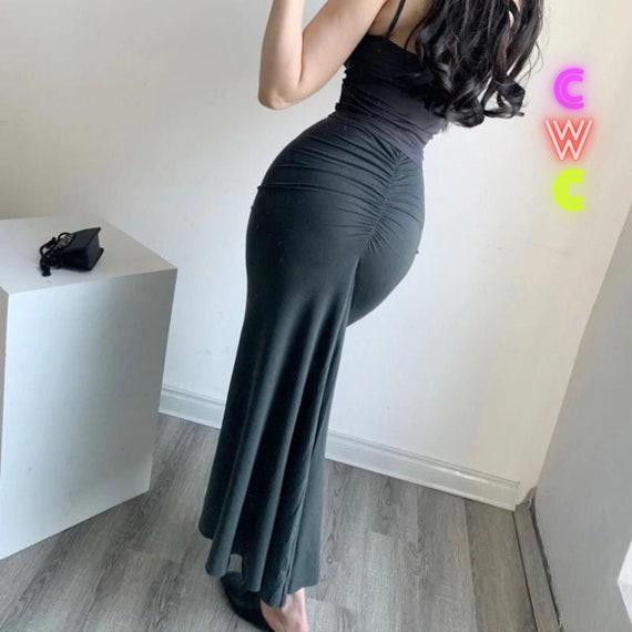 ankle length bodycon skirt