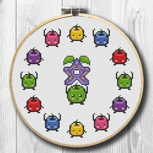 Stardew Valley Junimo Stardrop grappig kruissteekpatroon - videogame kruissteekpatroon PDF direct downloaden