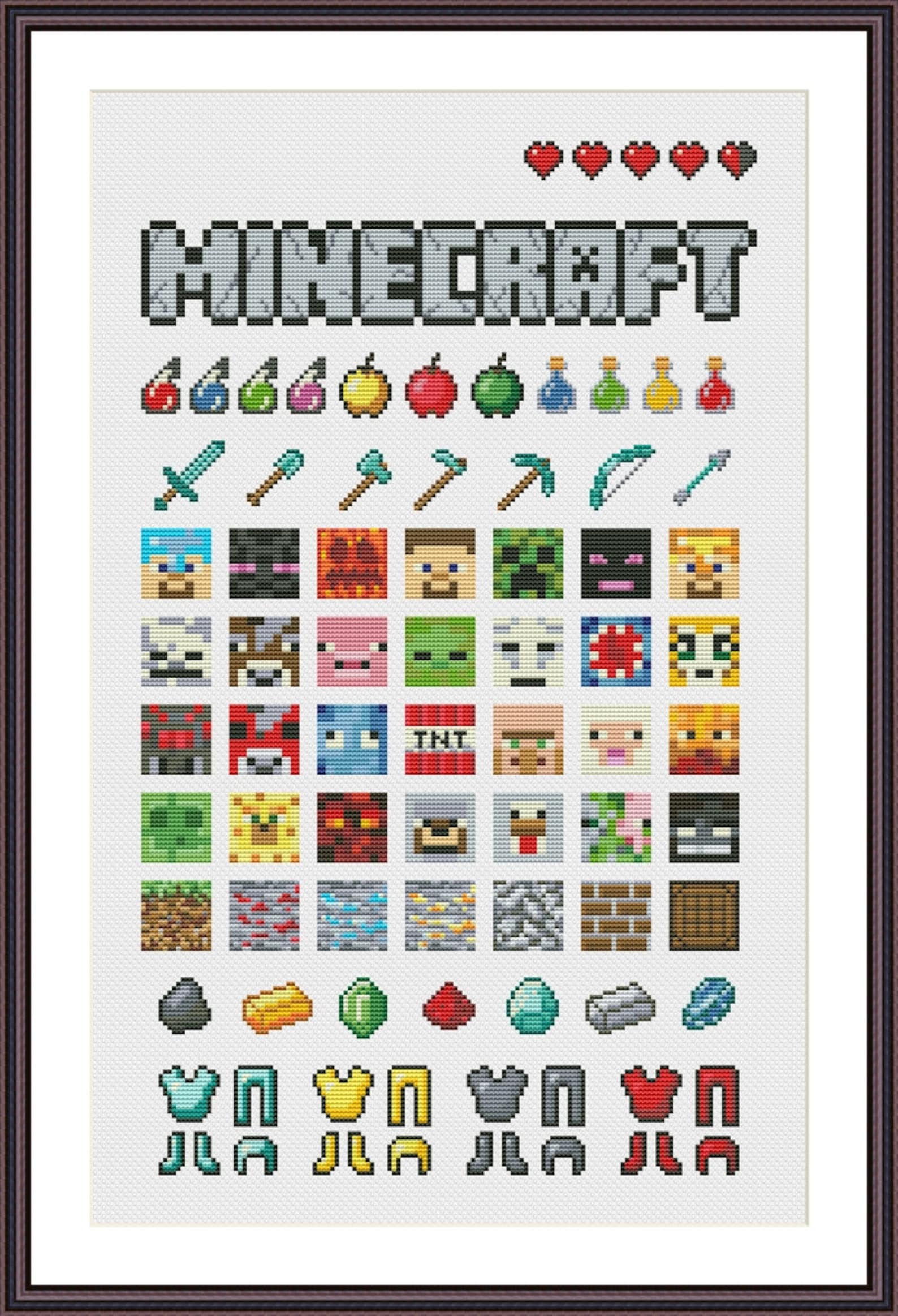 Funny Video Game Cross Stitch Pattern Sampler PDF Etsy
