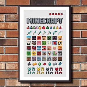 Funny Video Game Cross Stitch Pattern Sampler PDF