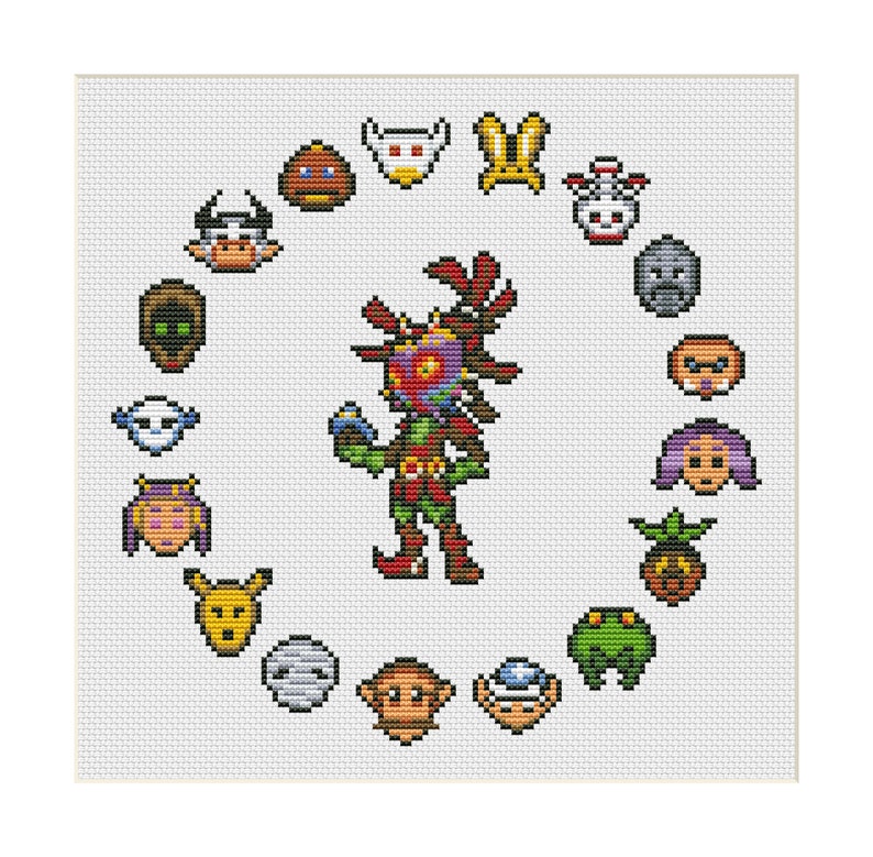 Skull Kid - Legend of Zelda - Majora's Mask - Funny Video Game Cross ...