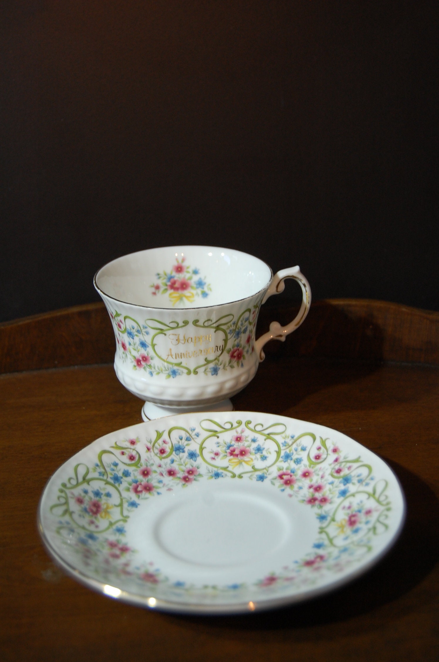 Elizabethan Fine Bone China Celebration Series Happy Etsy