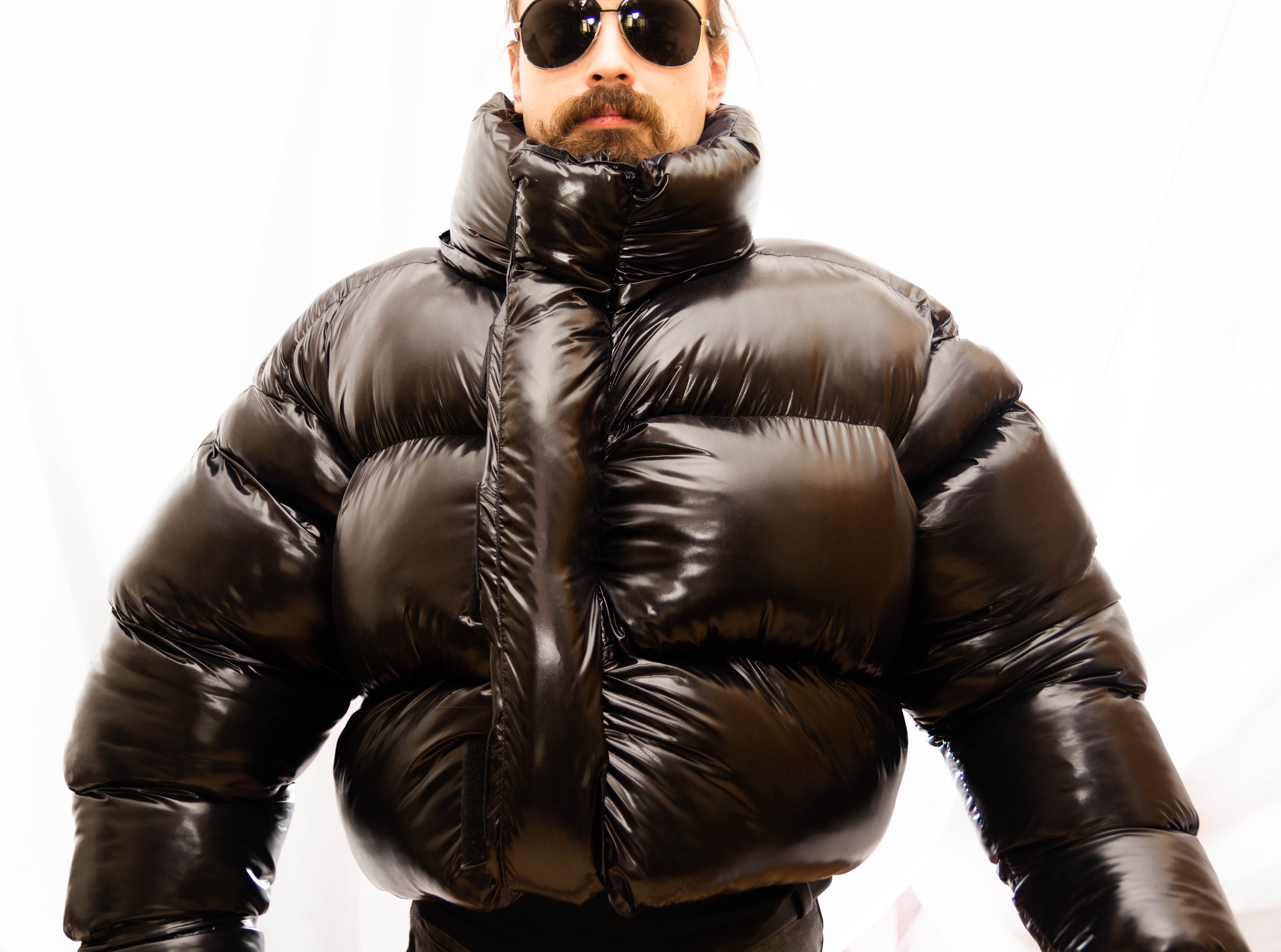 Glanznylon oversized and overfilled puffy down jacket Etsy