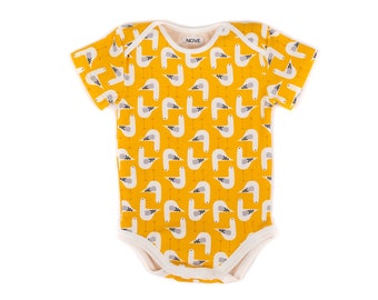 Newborn Baby Short Sleeve Jersey Bodysuit Jamaica Flag Wolf Toddler Jumpsuit