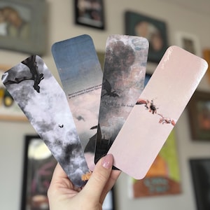 Fourth Wing Inspired Bookmarks – Fantasy Bookish Set
