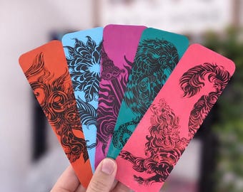 A Court of Thorns and Roses Bookmarks – Cover Art Set, Fantasy Romance Gift