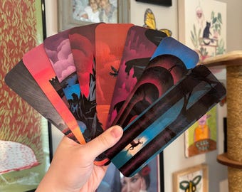 Throne of Glass Bookmarks – Cover Art Set, Fantasy Romance Gift