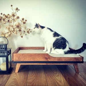 Cozy plywood classic bed &quot;Sleep Long&quot; for cats and small/medium dogs from PurrFur
