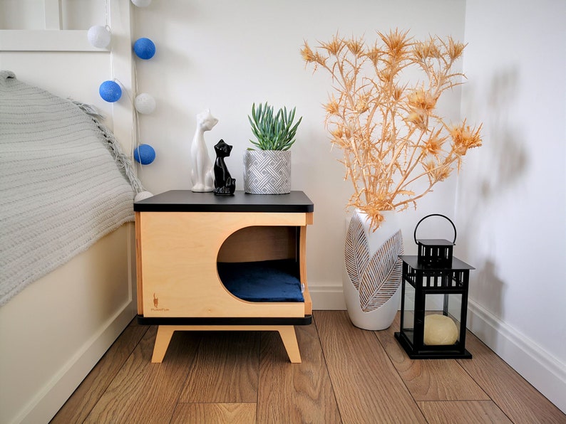 stylisches katzenbett