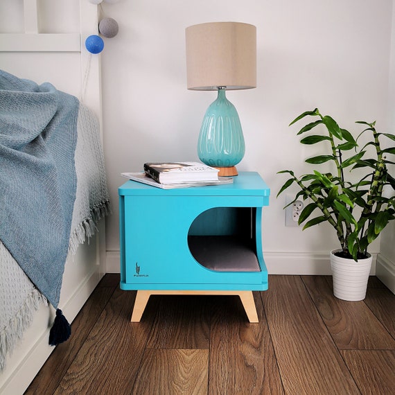 Turquoise bedside sale table