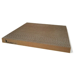 Inserto di cartone sostitutivo per tiragraffi per gatti "Scratch Pad" realizzato artigianalmente con superficie liscia antigraffio su entrambi i lati.