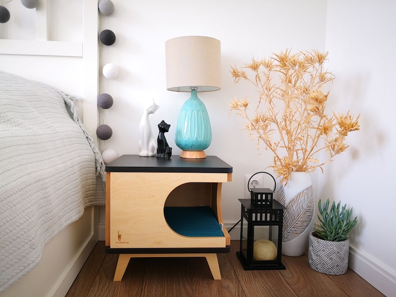 stylisches katzenbett