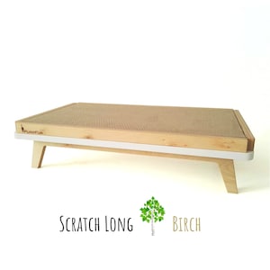 Piękny tekturowy drapak w nowoczesnym designie "Scratch Long" dla dużych kotów od PurrFur