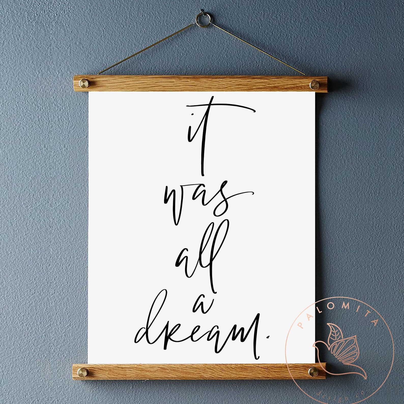 It Was ALL A DREAM Print Biggie Quote Rap Lyrics Hip Hop - Etsy