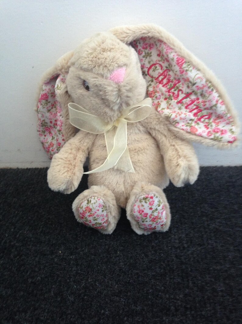 personalised bunny teddy