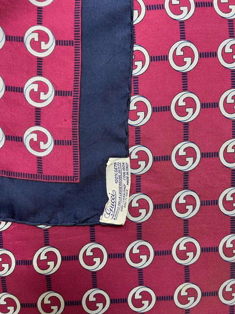 GUCCI 70's LUXURY BANDANA Stunning Gucci Design Full Etsy