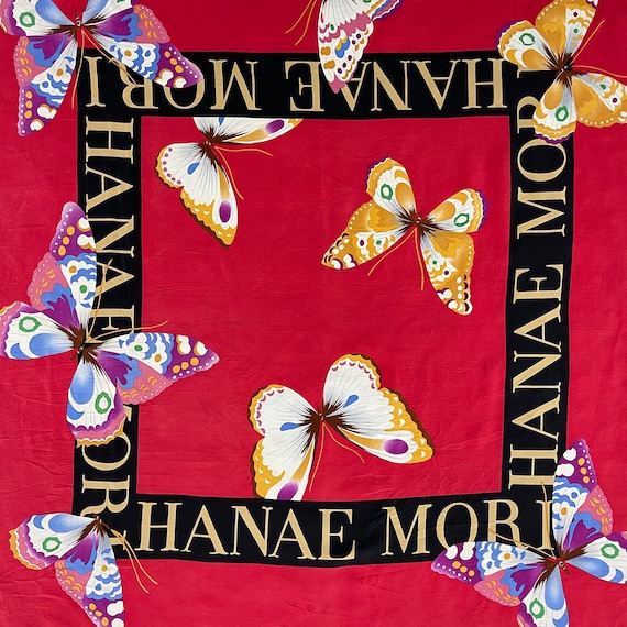 HANAE MORI SCARF stunning butterfly hanae mori le… - image 2