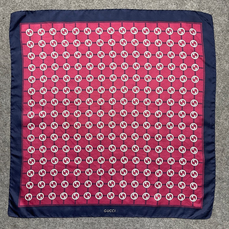 GUCCI 70's LUXURY BANDANA Stunning Gucci Design Full Etsy